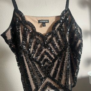 Express sequined top!